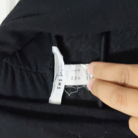 SWS Basic Black Women's Sweater - Picture 2 of 3